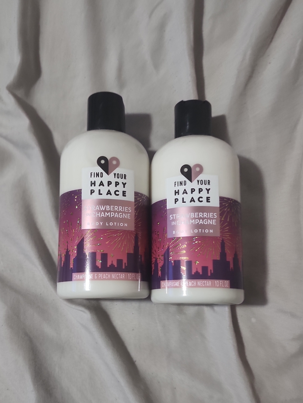2 new Strawberries & Champagne Body Lotion - Pink